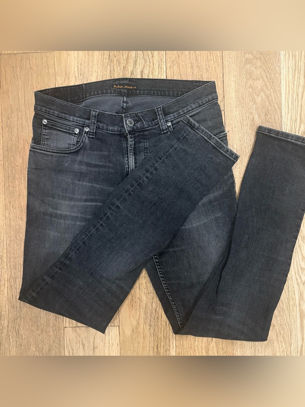 Nudie Men’s Tight Terry Soft Black Skinny Jeans